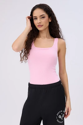 Ribbed Knit Tank Bodysuit