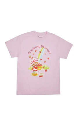 Strawberry Shortcake Rainbow Graphic Boyfriend Tee