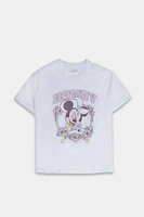 T-shirt coupe garçonne imprime? graphique Minnie Mouse Howdy