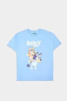 T-shirt coupe garçonne imprime? graphique Bluey