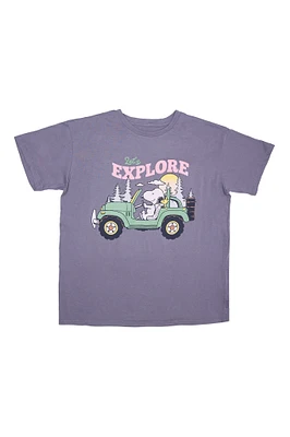 Peanuts Snoopy Explore Graphic Relaxed Tee