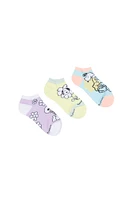 Peanuts Snoopy Printed Ankle Socks 3-Pack