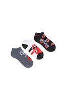 The Rolling Stones Printed Ankle Socks 3-Pack