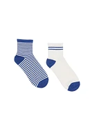 Printed Demi-Crew Socks 2-Pack