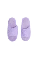 Plush Open-Toe Slippers