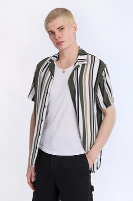 Striped Short Sleeve Resort Shirt