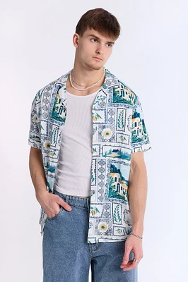 Destination Graphic Short Sleeve Resort Shirt