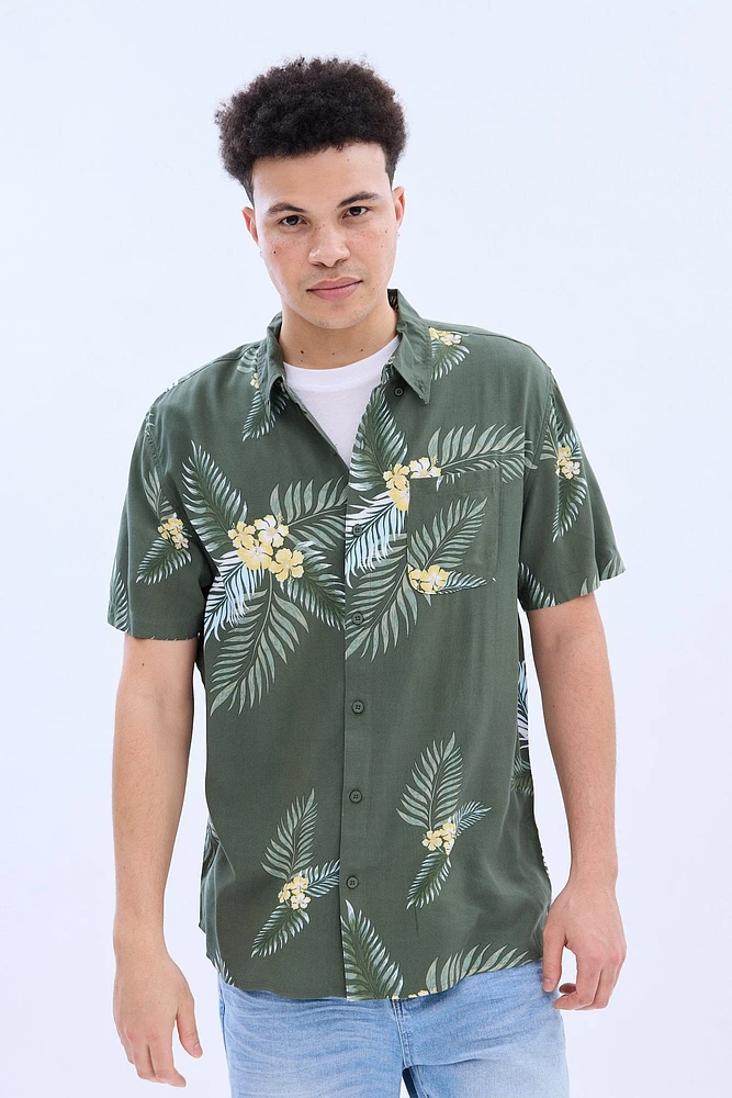 Tropical Short Sleeve Resort Shirt