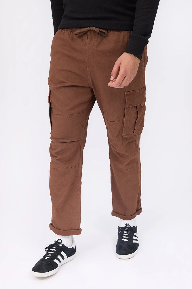 Loose Cargo Twill Pants