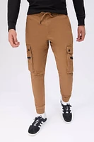 Jogger cargo zippé décontracté