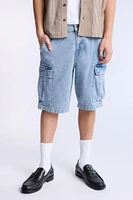 Denim Cargo Shorts