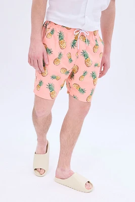 Pineapples Printed Swim Short