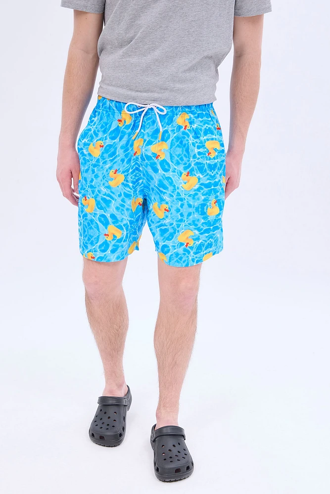 Ducks Printed Swim Short