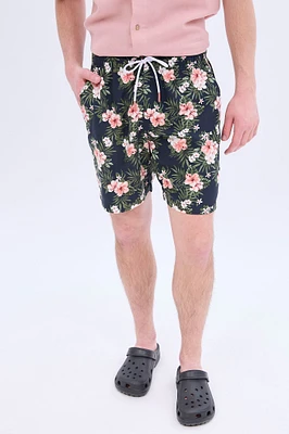 Floral Printed Swim Short