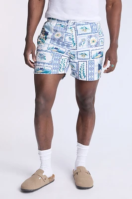 Scenic Printed 5.5" Swim Shorts
