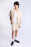 Linen-Blend 7" Shorts