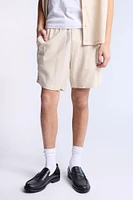 Linen-Blend 7" Shorts