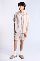 Linen-Blend 7" Shorts