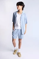 Linen-Blend 7" Shorts