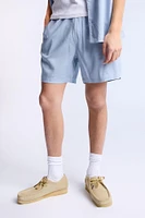 Linen-Blend 7" Shorts