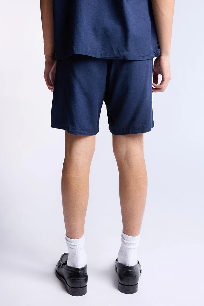 Linen-Blend 7" Shorts