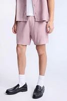 Linen-Blend 7" Shorts