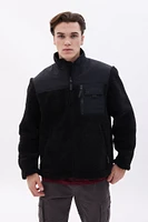 North Western Zip-Up Sherpa Jacket