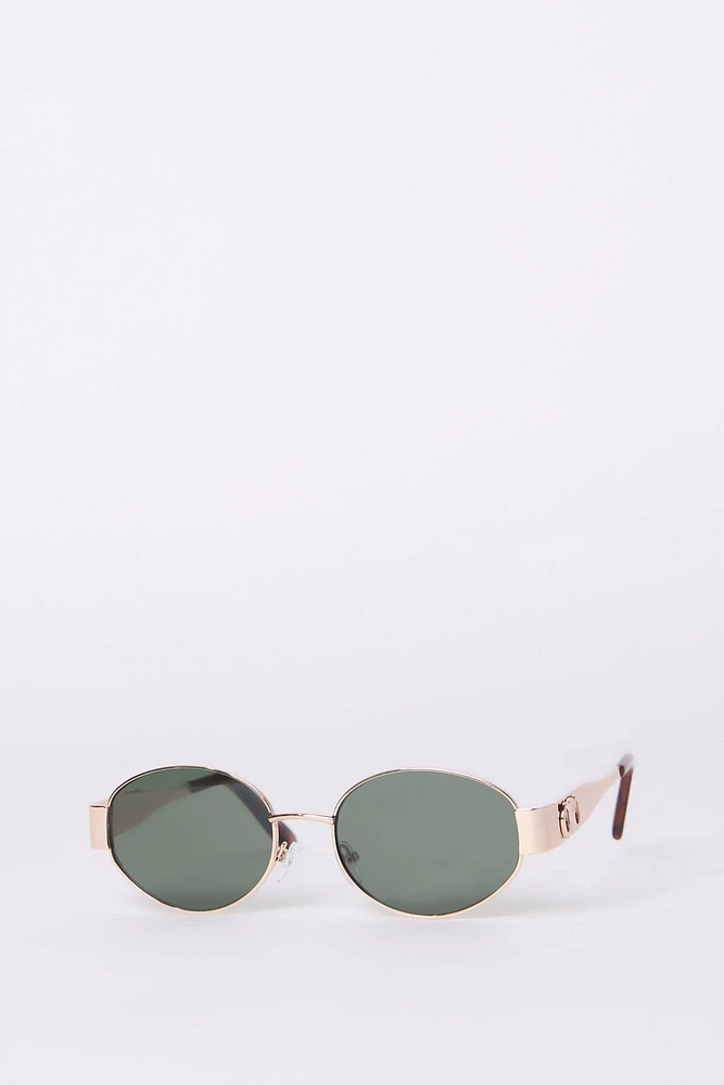 Round Gold Frame Sunglasses