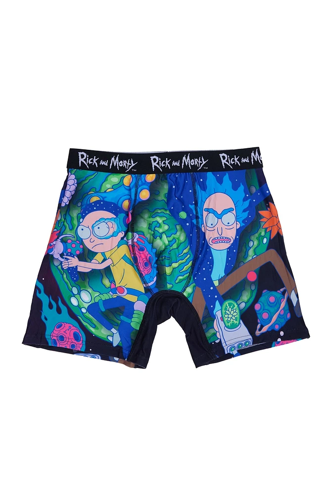 Rick & Morty 3D Space Printed Boxer Briefs