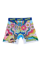 SpongeBob Trippy Flowers Printed Boxer Briefs