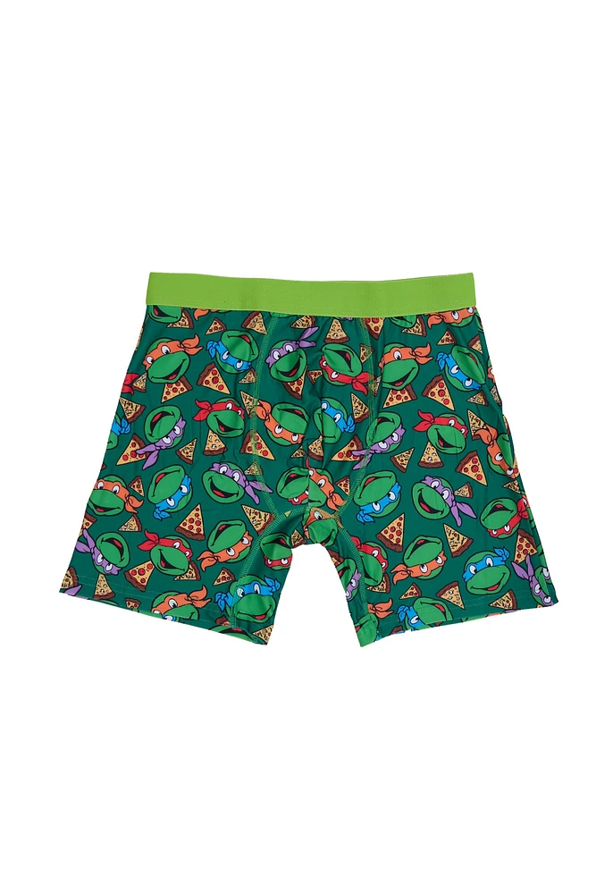 Teenage Mutant Ninja Turtles Pizza Party Printed Boxer Briefs