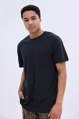 Basic Relaxed Crew Neck Tee