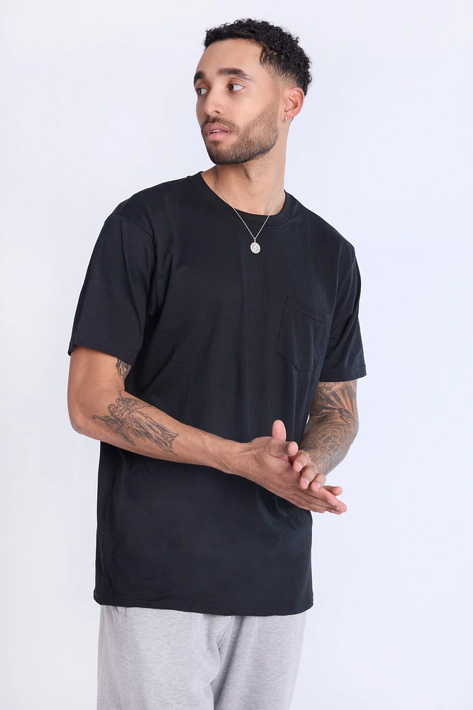 Essentials Crew Neck Pocket Tee