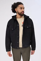 North Western Hooded Denim Trucker Jacket