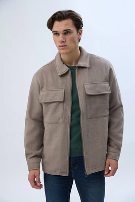 North Western Zip-Up Shacket