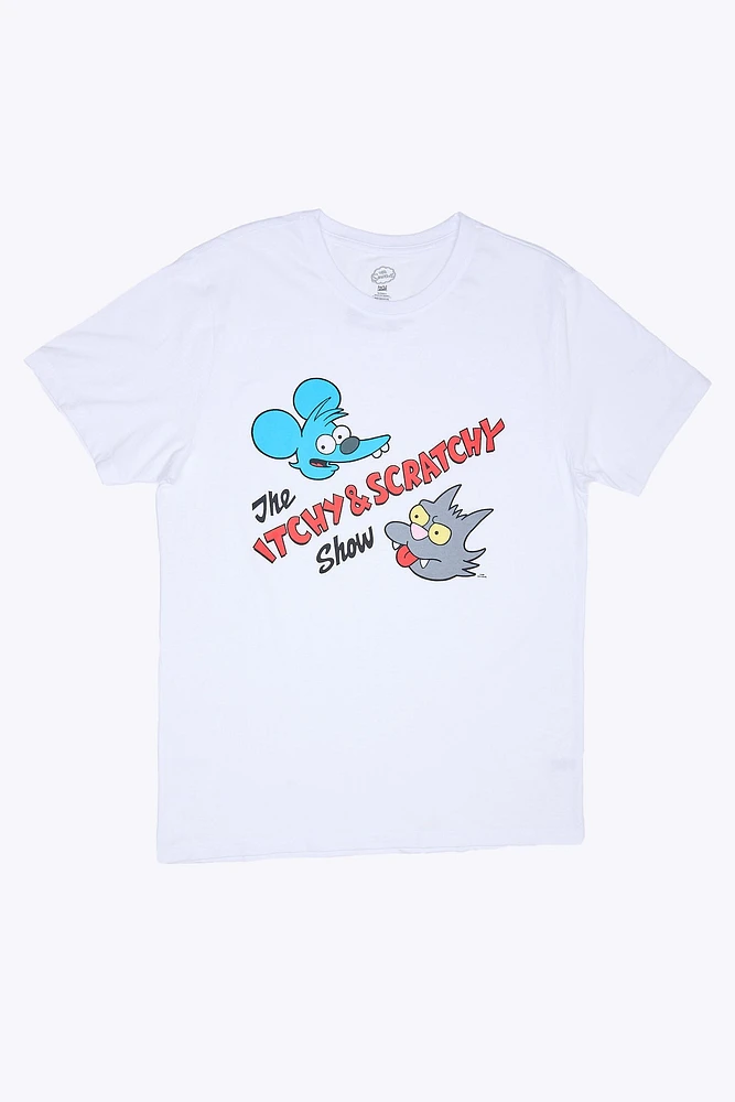 The Simpsons Itchy And Scratchy Graphic Tee