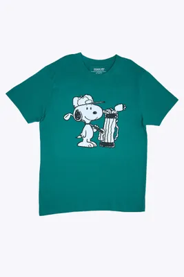 Peanuts Snoopy Golfing Graphic Tee