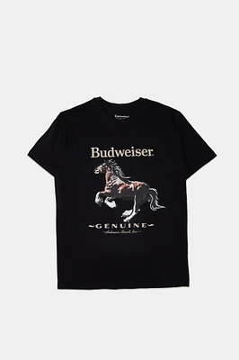 T-shirt imprimé graphique Budweiser Horse