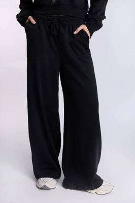 Pantalon en molleton à jambe ample