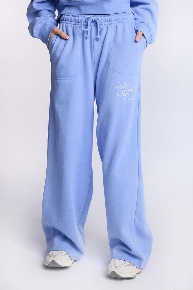 Wide Leg Baggy Fleece Pants