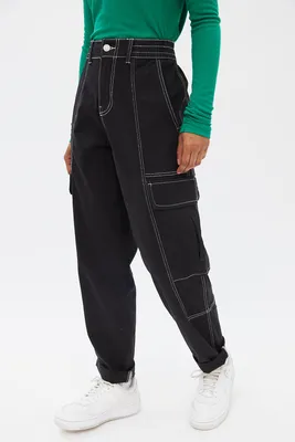 High Rise Straight Cargo Pant