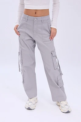 Super High Rise Baggy Cargo Twill Pants