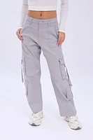 Super High Rise Baggy Cargo Twill Pants