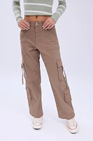 Super High Rise Baggy Cargo Twill Pants