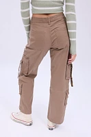 Super High Rise Baggy Cargo Twill Pants