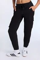 Jogger cargo serge? taille haute