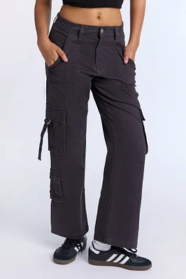 Super High Rise Twill D-Ring Cargo Pants