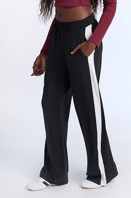 Pantalon de sport à jambes larges en tricot