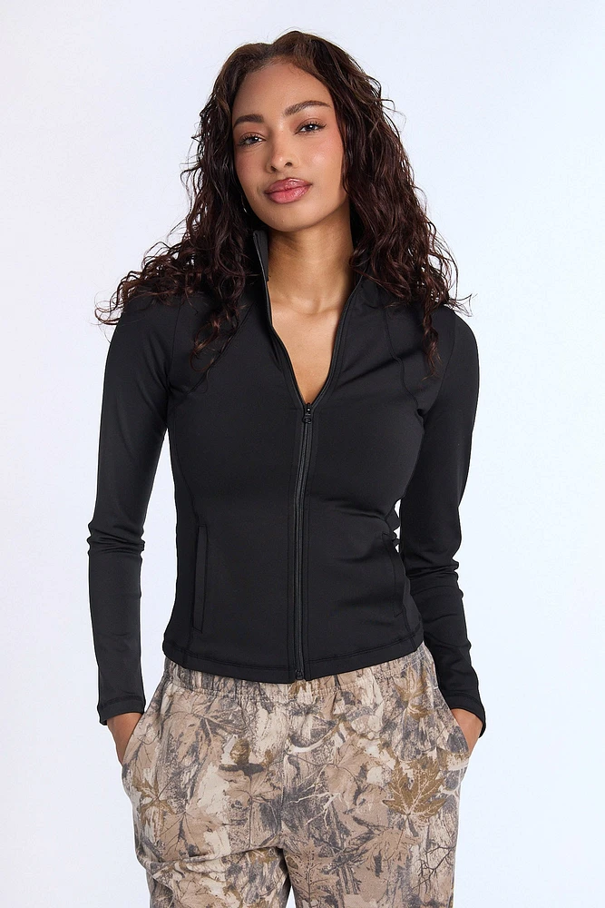 Blouson Super Smooth manches longues zippé
