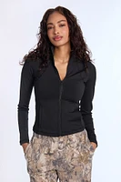 Blouson Super Smooth manches longues zippé